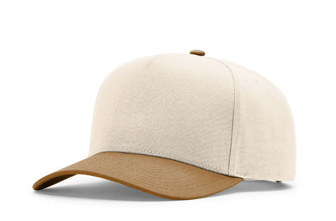 Richardson 5-Panel Champ Cap (323FPC) | Leather Patch Option