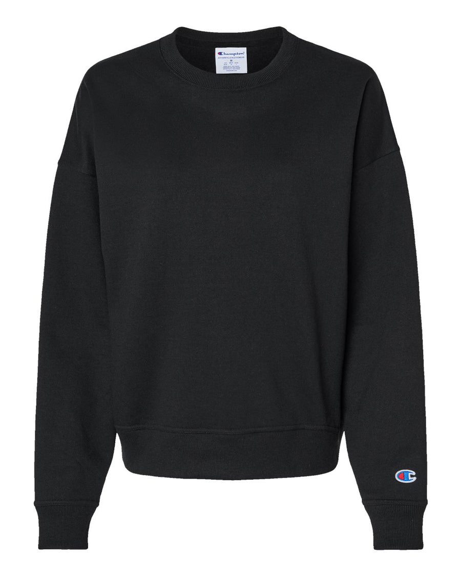 Champion Women's Powerblend Crewneck Sweatshirt Black