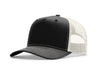 Richardson 112FPC Five-Panel Champ Trucker Hat in Black/ Birch