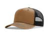 Richardson 112FPC Five-Panel Champ Trucker Hat in Caramel/ Black