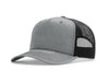 Richardson 112FPC Five-Panel Champ Trucker Hat in Heather Grey/ Black