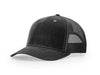 Richardson 112WH Hawthorne Waxed Trucker Hat in Black