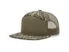 Richardson 168P Printed 7-Panel Flat Bill Trucker Hat in Mossy Oak Bottomland/ Loden