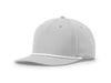 Richardson 258 5-Panel Classic Rope Cap in Light Grey/ White