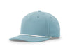 Richardson 258 5-Panel Classic Rope Cap in Smoke Blue/ White