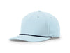 Richardson 258 5-Panel Classic Rope Cap in Soft Blue/ Navy