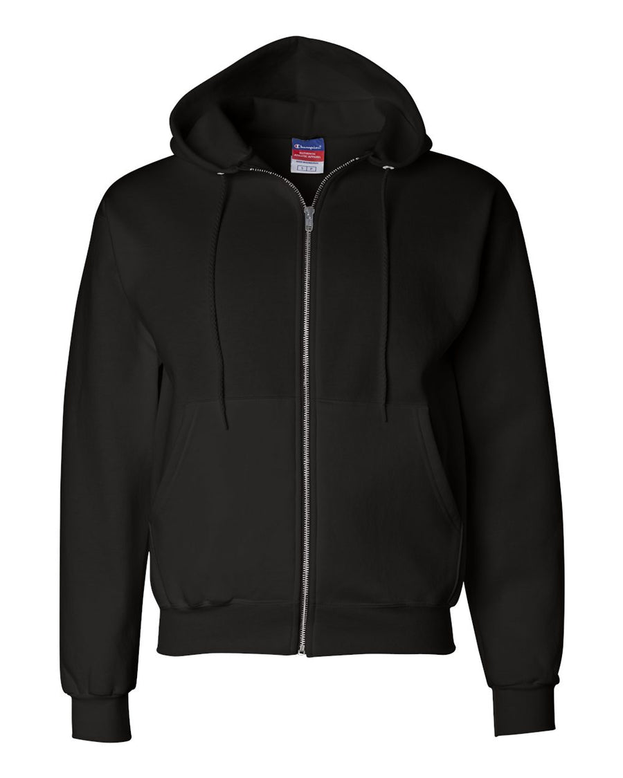 Champion Powerblend Full-Zip Hooded Sweatshirt Black