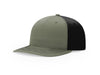 Richardson 312 Solid Twill Trucker Hat in Loden/ Black