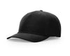 Richardson 355 Laser Perf Performance Rope Cap in Black/ Black Grey
