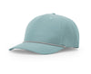 Richardson 355 Laser Perf Performance Rope Cap in Smoke Blue/ Grey White