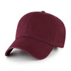47 Brand Clean Up Cap in Dark Maroon with Adjustable Buckle.