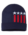 Patriotic Cuffed Beanie