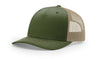 Richardson 112FP - Army Olive Green Front and Tan Mesh