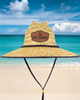 Straw Lifeguard Hat with Leather Patch
