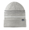 TravisMathew Striped Cuffed Beanie - Light Heather Grey