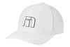 TravisMathew Icon Cap - White with 3D Embroidered Logo
