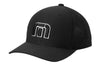 TravisMathew Front Icon Cap - Black w 3D Embroidered Logo