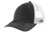 Asphalt Grey and White mesh North Face Trucker Hat