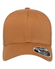 Front view of the Flexfit 110M Trucker Hat in Coyote Brown. Perfect for leather patch customization.