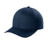 Flexfit 5001 V-Flexfit cotton twill cap in navy, side view