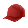 Flexfit 5001 V-Flexfit cotton twill cap in red, side view