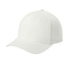 Flexfit 5001 V-Flexfit cotton twill cap in white, side view