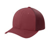Flexfit 6533 Ultrafiber Airmesh cap in maroon, side view