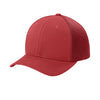 Flexfit 6533 Ultrafiber Airmesh cap in red, side view