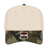 OTTO CAP 31-069 5 panel mid profile cap in 021cpb/natural, front view