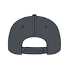 OTTO CAP 31-069 5 panel mid profile cap in black/charcoal gray, back view