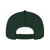 OTTO CAP 31-069 5 panel mid profile cap in dark green, back view