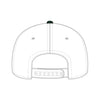 OTTO CAP 31-069 5 panel mid profile cap in dark green/white, back view