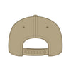 OTTO CAP 31-069 5 panel mid profile cap in khaki, back view