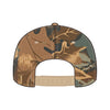 OTTO CAP 31-069 5 panel mid profile cap in khaki/brown/light olive, back view