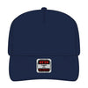 OTTO CAP 31-069 5 panel mid profile cap in navy, front view