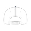 OTTO CAP 31-069 5 panel mid profile cap in navy/white, back view