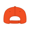 OTTO CAP 31-069 5 panel mid profile cap in neon orange, back view