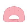 OTTO CAP 31-069 5 panel mid profile cap in pink/white/pink, back view