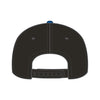 OTTO CAP 31-069 5 panel mid profile cap in royal/black, back view