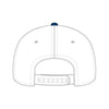 OTTO CAP 31-069 5 panel mid profile cap in royal/white, back view