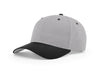 Richardson 212 Pro Twill Snapback Hat in Grey and Black