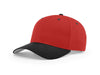 Richardson 212 Pro Twill Snapback in Red and Black
