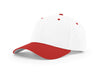 Richardson 212 Pro Twill Snapback in White and Red