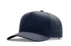 Richardson 5 Panel Champ Cap in Navy, ideal for a custom leather patch.