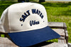 Salt Water Vibes with 3D Embroidery in Navy Blue and Khaki