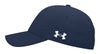 Under Armour Team Blitzing Cap in midnight navy with white embroidered side logo.