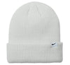 A white Nike Terra Beanie