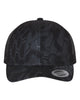 YP Classics 6606 retro trucker hat in Kryptek Typhon with custom laser engraved Hermann Oak leather patch