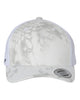 YP Classics 6606 retro trucker hat in Kryptek Wraith with custom laser engraved Hermann Oak leather patch