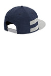 New Era 408 Shadow Heather Striped Flat Bill Snapback Cap